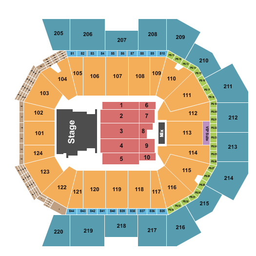 Moody Center ATX iHeartRadio Country Festival Seating Chart